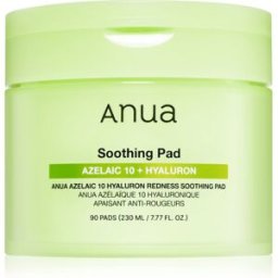 Anua Azelaic Acid 10 Hyaluron Redness Soothing Pad pads apaisants contre les rougeurs cutanées 90 pcs