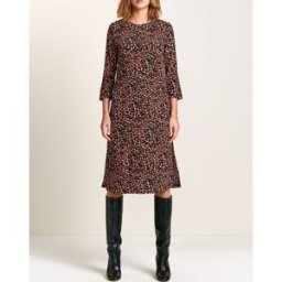 Bellerose - Robe Heisho fluide Léopard marron 0