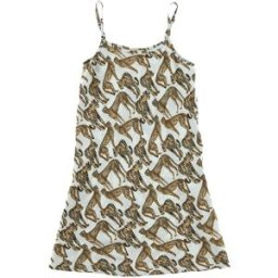 Bellerose - Robe Paidge fluide et légère imprimée léopard bleu/marron 4 A