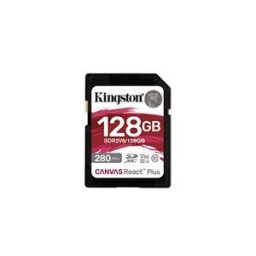 Kingston Canvas React Plus - carte memoire flash - 128 Go - SDXC UHS-II