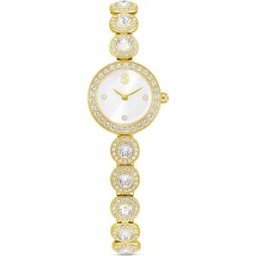 Swarovski Montre Una Angelic, Bracelet en cristal, Ton doré, Finition ton doré OS