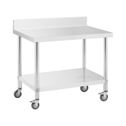 Table de travail en inox - PREMIUM - 70 x 100 cm - 155 kg - Dosseret - Royal Catering