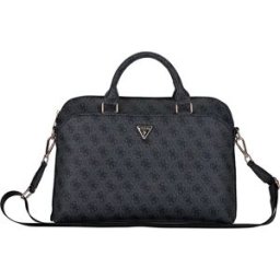 Guess Sac à Dos Pour Ordinateur Portable Pu 4g Triangle Logo 13/14/15´´ Black One Size unisex