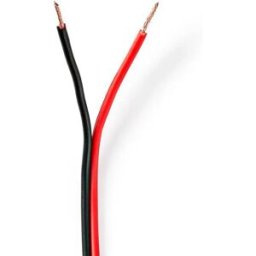 Nedis Câble D´enceinte Cabr0750bk1000 2x 0.75 Mm 100 M Black / Red One Size unisex