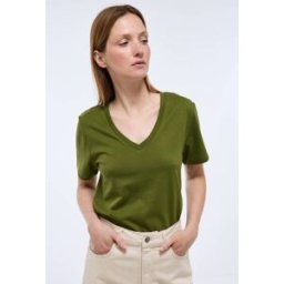 MONOPRIX T-shirt manches courtes uni en coton BIO GOTS L