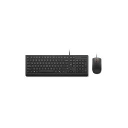 IBM Essential Wired Combo - ensemble clavier et souris - QWERTY - US avec le symbole de l'euro - noir Peripherique d'entree