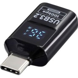 Renkforce USB Adaptateur [1x USB-C® mâle - 1x USB-A femelle] USB 3.2 Type C/A Charging Adapter, PD36W, 10 Gpbs écran LED chargé (tension/intensité/puissance)
