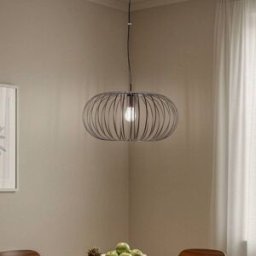 Suspension luminaire Globe Domiluce, dimmable, marron, Salon / Salle à manger, Métal, Suspension