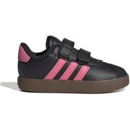 Adidas Baskets Pour Bébé Vl Court 3.0 Core Black / Pink Fusion / Gum 5 EU 23 1/2 Garçon,Fille