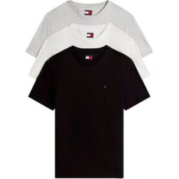 Tommy Jeans T-shirt à Manches Courtes Dm0dm21579 3 Unités Black / Light Grey Heather / Ecru M Homme