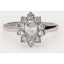 Bague Vintage avec strass transparents My Jewellery Argenté 20 femme