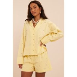 Chemise jaune à strass My Jewellery Jaune femme