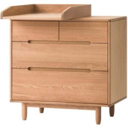 Ensemble commode et table à langer en chêne massif 50 x 87 x 85 cm Pure - Nobodinoz