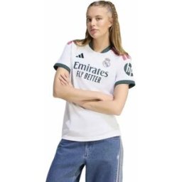 Adidas T-shirt à Manches Courtes Pour Femme Domicile Real Madrid 26/27 White S Femme