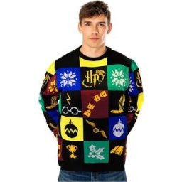Cid Pull De Noël Harry Potter Patchwork Knitted Multicolor XL unisex