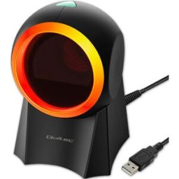 Qoltec Lecteur De Codes-barres 50857 Wired Desktop 1d 2d Red One Size unisex