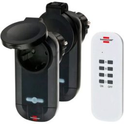Brennenstuhl Ensemble De Télécommande 2x Récepteur Ip44 4x Télécommande 1000w Black One Size unisex