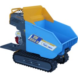 EuroMech Seven Italy TH500 KM178-E - Brouette à chenilles avec benne dumper hydraulique 500 kg - Transmission hydrostatique