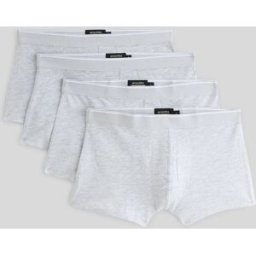 MONOPRIX Lot de 4 boxers en coton bio, certifié OEKO-TEX XL