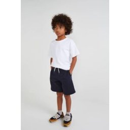 MONOPRIX Bermuda élastiqué en molleton uni en coton BIO GOTS 3 ans