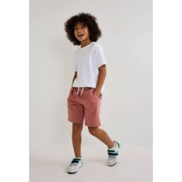 MONOPRIX Bermuda élastiqué en molleton uni en coton BIO GOTS 12 ans