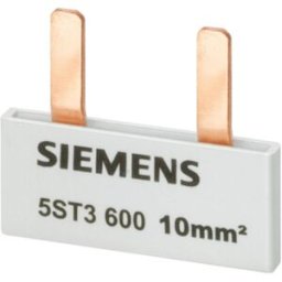 Siemens 5ST3603 Rail de collecte de broches, raccord 10mm2 : 2x (1 phase + HS/FS) résistant au contact Peigne à broches 10 pc(s)
