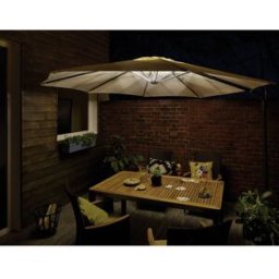 Paulmann 94208 Parasol Eclairage de parasol sans fil jeu de 4 LED LED intégrée 1.8 W noir