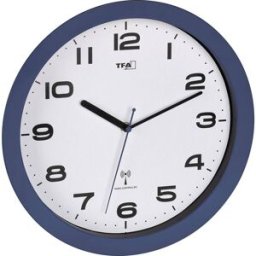 Horloge murale TFA Dostmann 60.3554.05 radiopiloté(e) 50 mm x 320 mm rouge