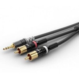 Sommer Cable HBP-3SC2-0600 audio Câble de raccordement [1x Jack mâle 3.5 mm - 2x Cinch-RCA mâle] 6.00 m noir