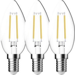 Nordlux 5183001523 Ampoule à incandescence CEE E (A - G) E14 forme de flamme (Ø) 35 mm 3 pc(s)
