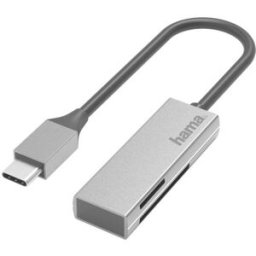 Hama Lecteur de carte mémoire externe USB-C® argent