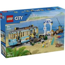 60506 LEGO® CITY Tramway de plage classique; kit de construction avec 5 figurines et figurines danimaux