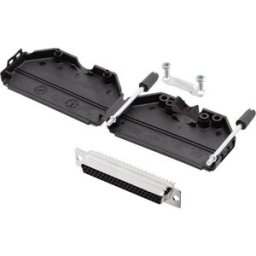Kit embase SUB-D femelle Nombre de pôles: 62 encitech DPPK37-BK-HDS62-K 6355-0011-14 180 ° fût à souder 1 set