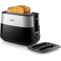 Philips Daily Collection Grille-pain noir, argent
