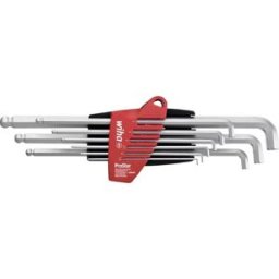 Wiha 6 pans intérieurs Jeu de clés mâles coudées 1.5 mm, 2 mm, 2.5 mm, 3 mm, 4 mm, 5 mm, 6 mm, 8 mm, 10 mm 9 pièces