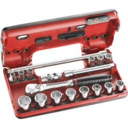 Facom Jeu de clés à douille métrique 3/8 (10 mm) 17 pièces JL.DBOX1PB