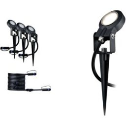 Paulmann Spot Sting Ergänzungsset IP67 93689 Système déclairage Plug&Shine; LED 18 W blanc chaud anthracite