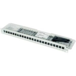 Telegärtner 100007010 Support modulaire 19, équipé 483 mm (19) CAT 6a 1 UH gris