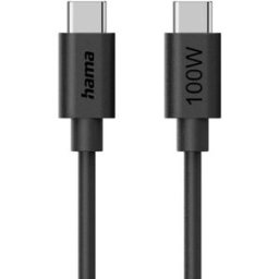 Hama Câble USB-C USB 2.0 USB-C® mâle 1.2 m noir 00086448
