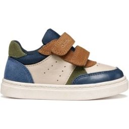 Geox Baskets Sans Lacets Nashik C Beige / Navy EU 22 Garçon