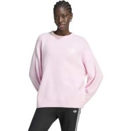 Adidas Originals Pull Athl Dept Knitted Clear Pink 2XS Femme