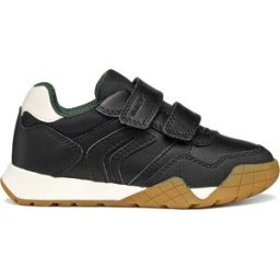 Geox Baskets Sans Lacets Rann-e A Black / Light Ivory EU 27 Garçon