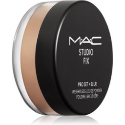 MAC Cosmetics Studio Fix Pro Set + Blur Weightless Loose Powder poudre fixatrice matifiante teinte Dark 6,5 g