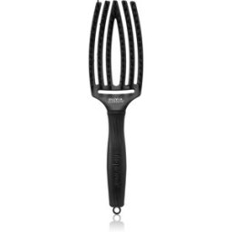 Olivia Garden Fingerbrush Boar & Nylon brosse à cheveux aux fibres de nylon et poils de sanglier Full Black M 1 pcs