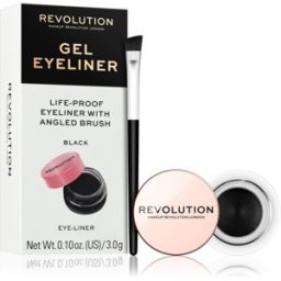 Revolution Gel Eyeliner Pot eyeliner gel avec pinceau teinte Black 3 g