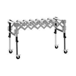 Convoyeur à rouleaux - 130 kg - 147 cm - 9 rouleaux - Réglable en hauteur - Pliable