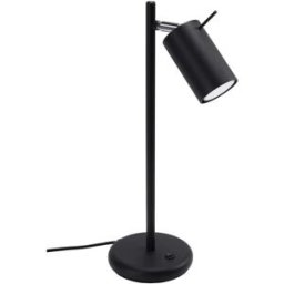 Lampe de table en acier noir 14,5x19x5x43cm Ring - Sollux