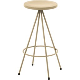 Tabouret en acier gris olive 60 cm Nuta - Mobles 114