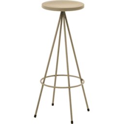 Tabouret en acier gris olive 75 cm Nuta - Mobles 114