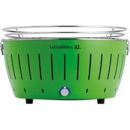 LotusGrill LG G435 U GR - Barbecue portable pour l'extérieur XL - Coque verte